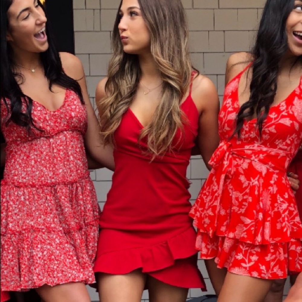 Red dress from Lulu’s!